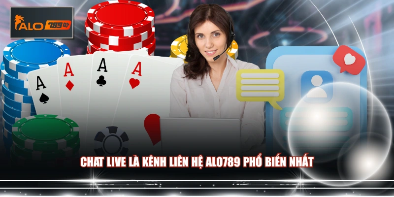 Chat Live là kênh liên hệ ALO789 phổ biến nhất 